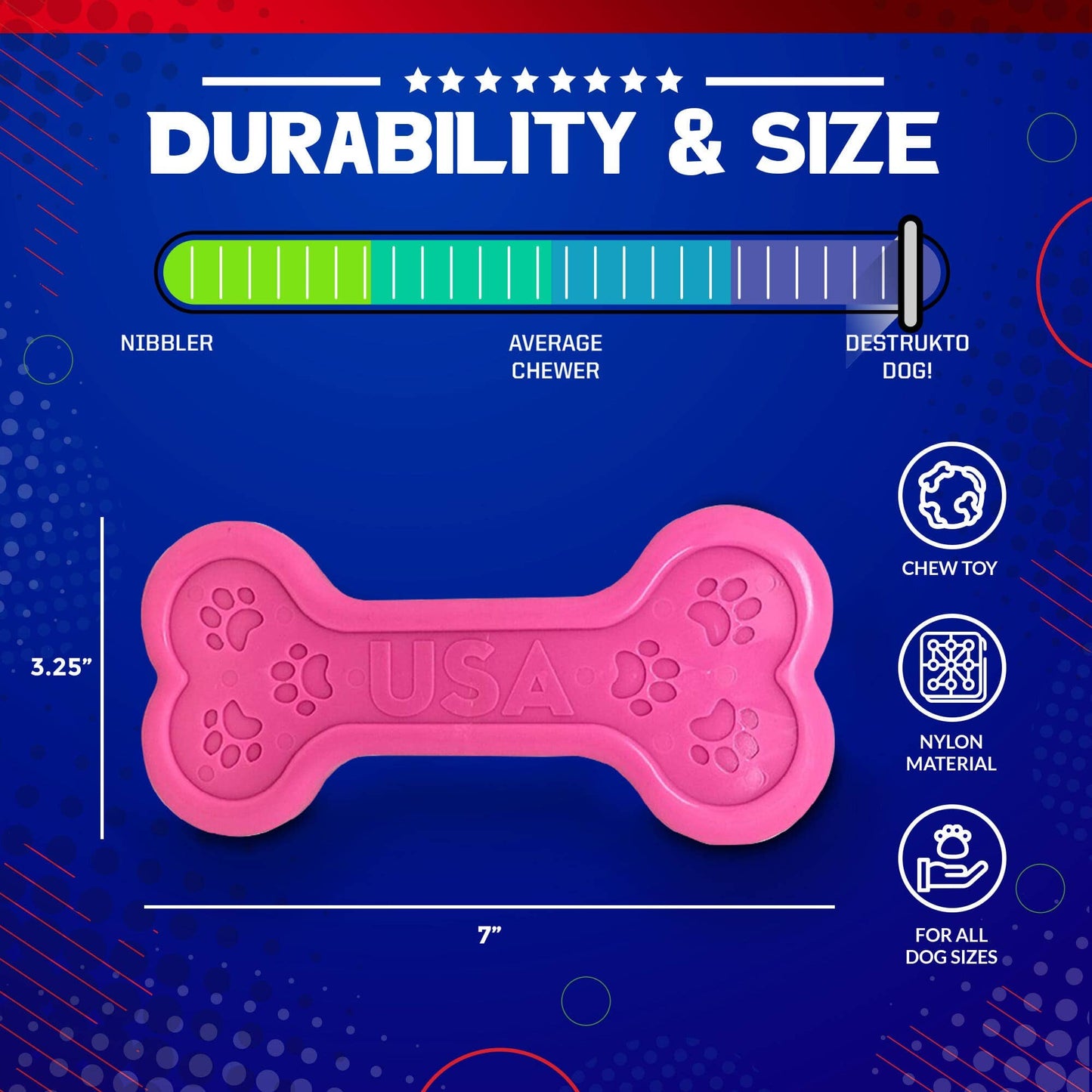 Bone Ultra Durable Nylon Dog Chew Toy