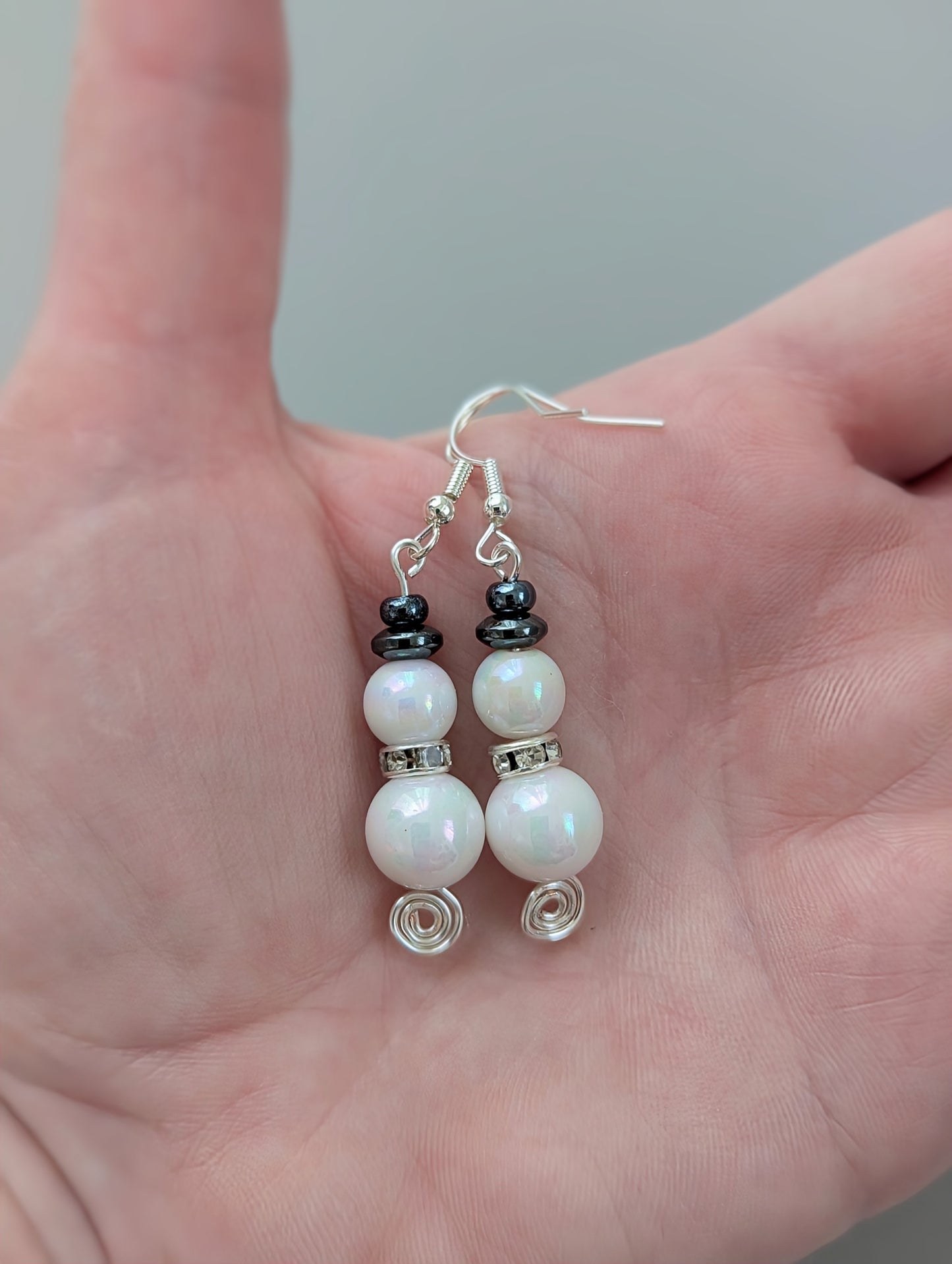 Pendientes colgantes "¿Quieres hacer un muñeco de nieve?"