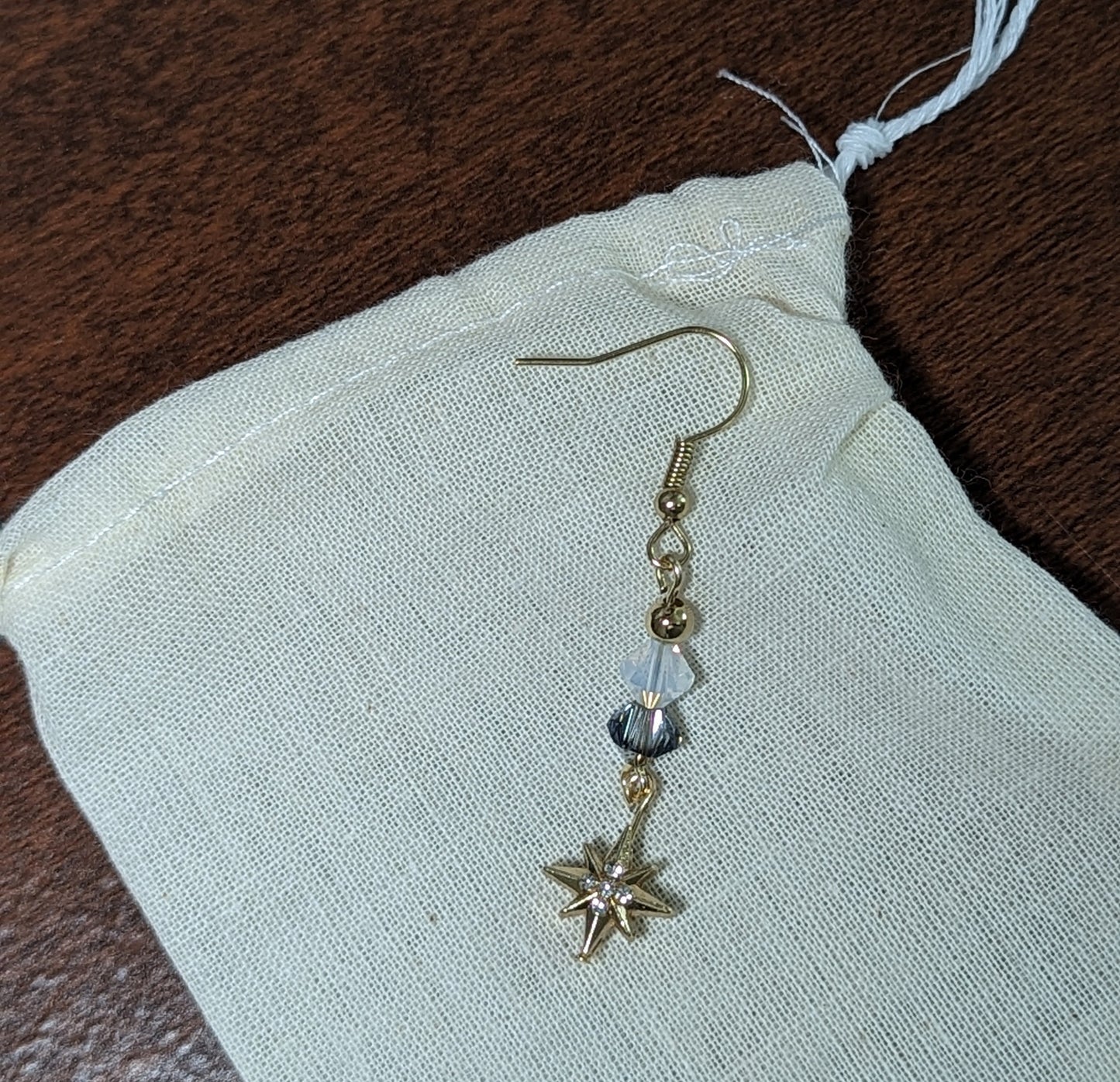 Pendientes colgantes "Noche Estrellada" con cristales Swarovski®️ Biconos