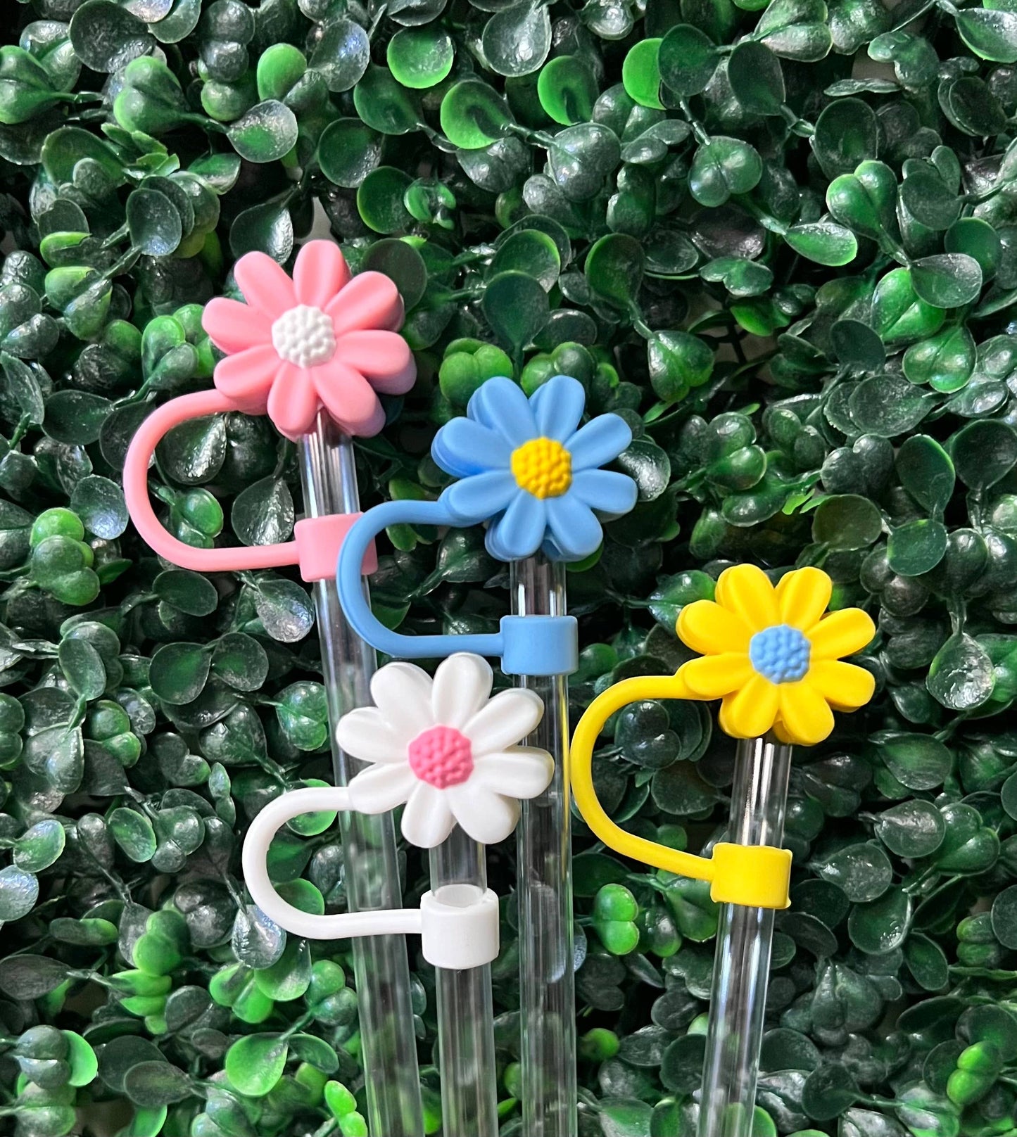 Flower Straw Toppers