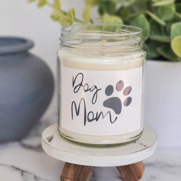 Dog Mom Cashmere & Cedarwood Single Wick Soy Candle