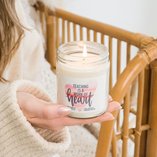 Teaching is a Work of Heart Soy Wax Candle