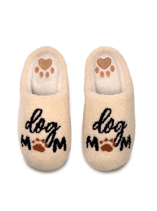*** RESTOCK COMING SOON *** "Dog Mom" Slippers