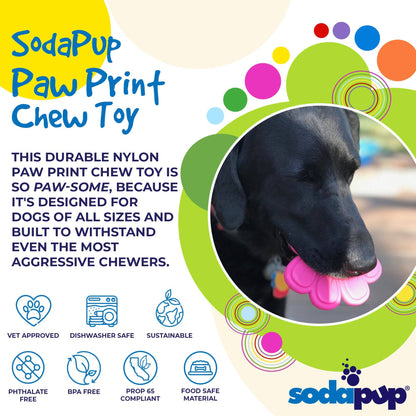 SP Nylon Paw Print Chew Toy - Medium/Large