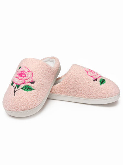 Indoor / Outdoor Slippers - Roses - Pink