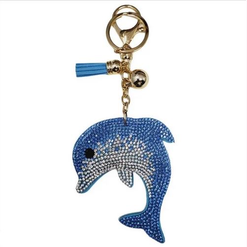 Blue Dolphin Bag Charm/Keychain