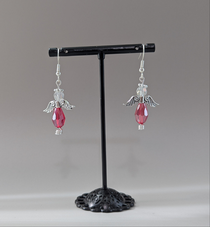 "Just Call Me Angel" Collection - Red Angels Earrings