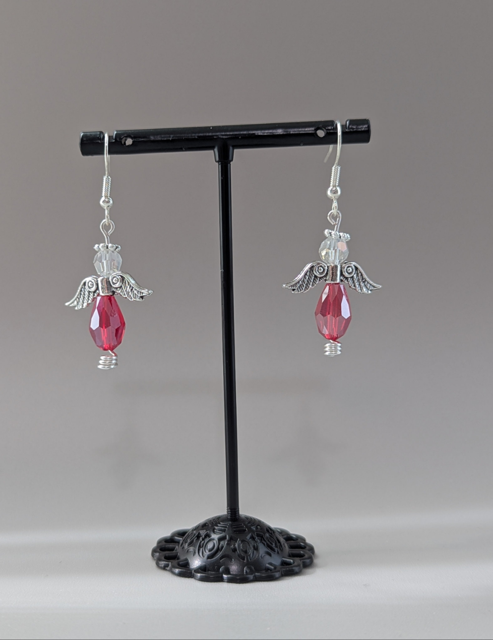 "Just Call Me Angel" Collection - Red Angels Earrings