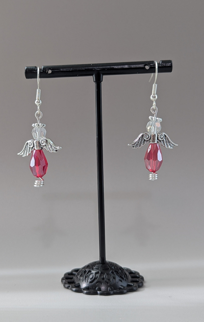 "Just Call Me Angel" Collection - Red Angels Earrings