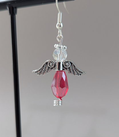 "Just Call Me Angel" Collection - Red Angels Earrings