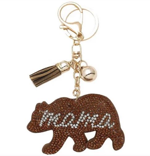 Brown Mama Bear Bag Charm/Keychain