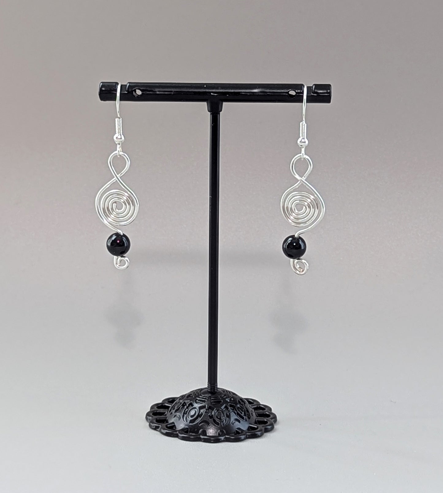 "Here Comes Treble" Collection -- Treble Clef Drop Earrings (Variation)