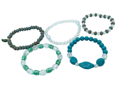 5-Piece Stacker Stretch Bracelet Set