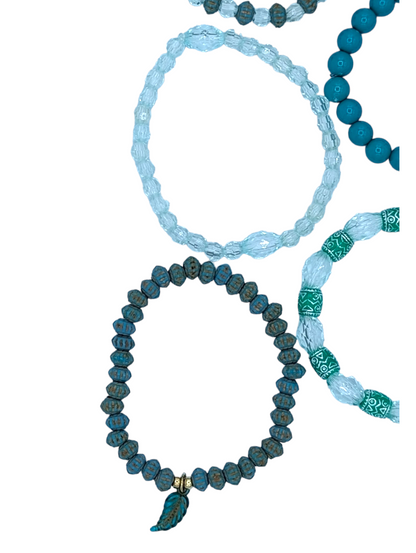 5-Piece Stacker Stretch Bracelet Set