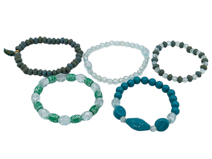 5-Piece Stacker Stretch Bracelet Set