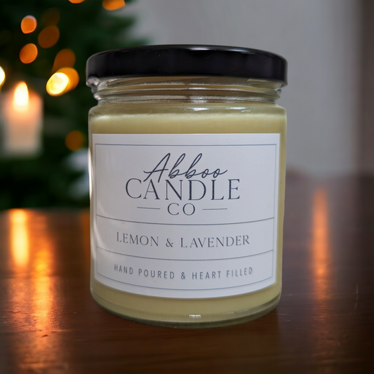 Lemon & Lavender Single Wick Soy Candle