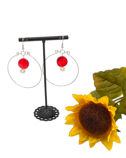 "Lollipop Drop" Hoop Earrings