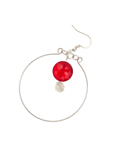 "Lollipop Drop" Hoop Earrings