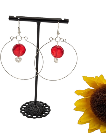 "Lollipop Drop" Hoop Earrings