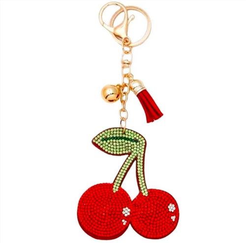 Red Cherries Bag Charm/Keychain