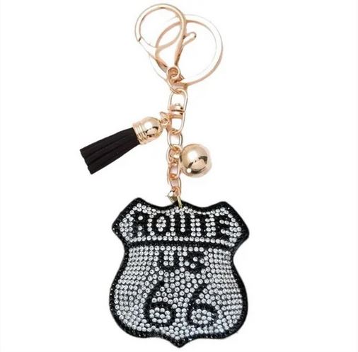 Route 66 Bag Charm/Keychain