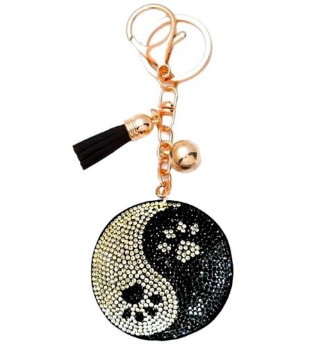 Yin-Yang Paw Print Bag Charm/Keychain