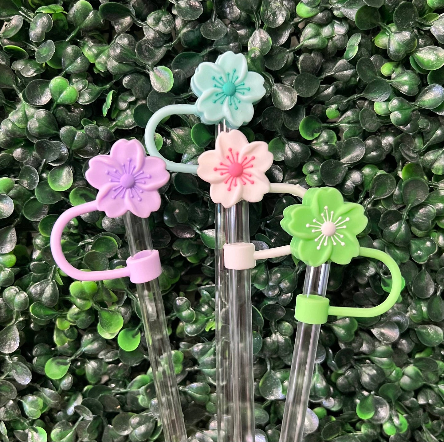 Flower Straw Toppers