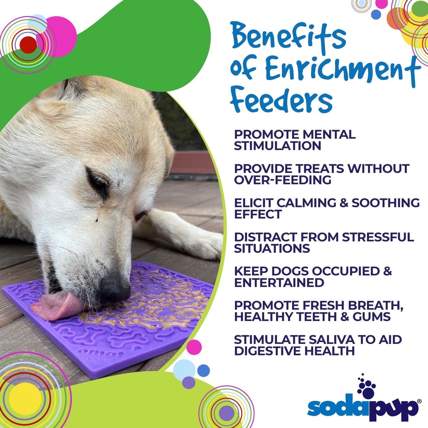 Bones Design Enrichment Licking Mat