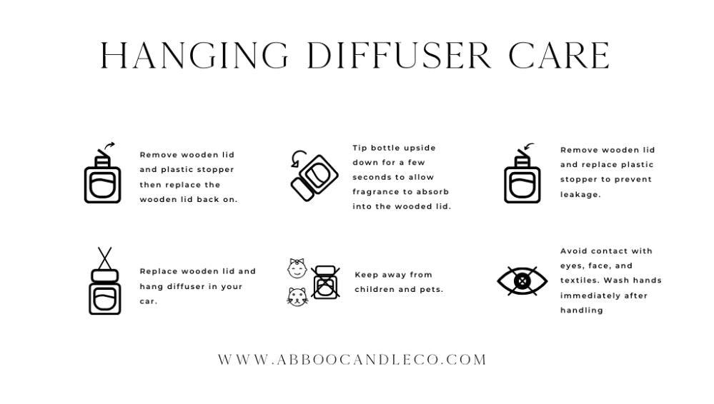 Hanging Car Diffuser - Cashmere & Cedarwood