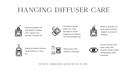 Hanging Car Diffuser - Cashmere & Cedarwood