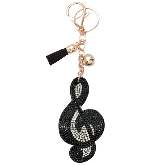 Treble Clef Bag Charm/Keychain