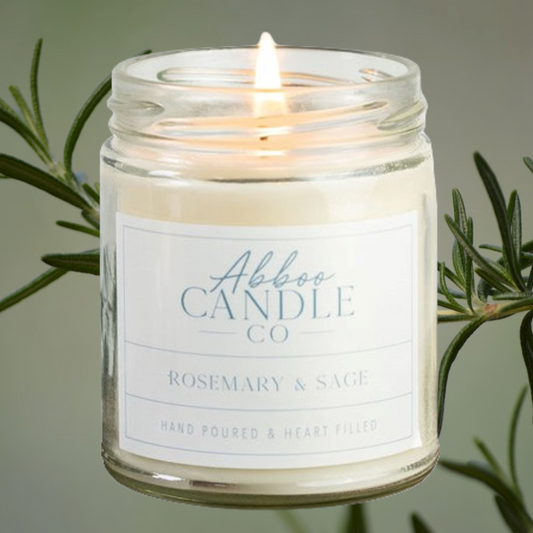 Rosemary & Sage Single Wick Soy Candle